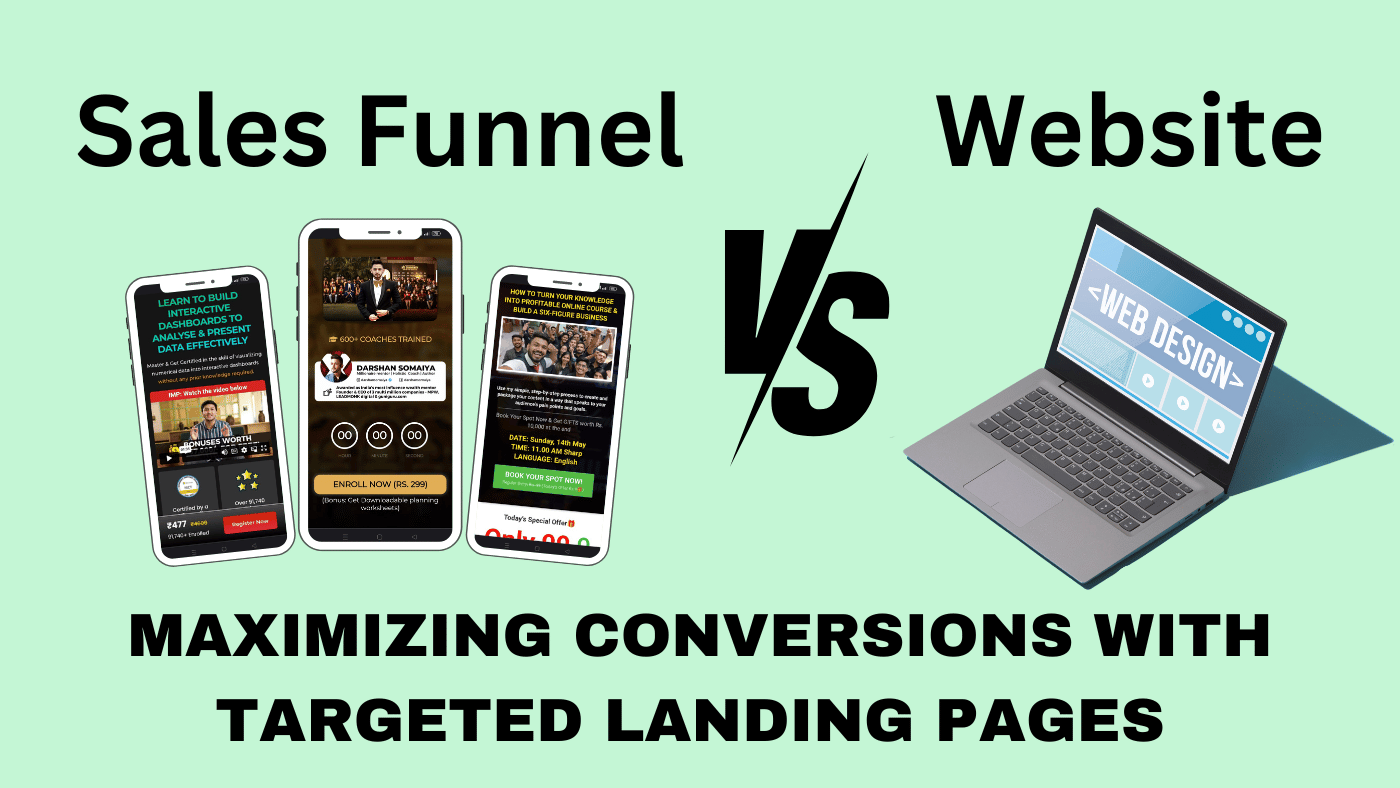Explore the power of targeted landing pages in boosting conversions over whole websites. Uncover strategies to optimize online presence and enhance user experience for superior sales in the digital age.